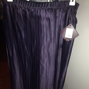 Purple pleated skirt